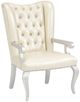 Michael Amini® Hollywood Swank Creamy Pearl/Silver Desk Chair-0