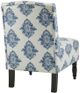 Olliix by Madison Park Lola Navy/Cream Tufted Armless Chair-2
