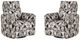 Parker House® Radius 2-Piece Optics Brownstone Power Swivel Glider Reclining Chair Set-0