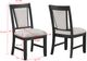 Crown Mark Stevens 2-Piece Black/Gray Dining Side Chair Set-2