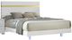 Furniture of America® Lillestrom Gold/White Queen Panel Bed-0