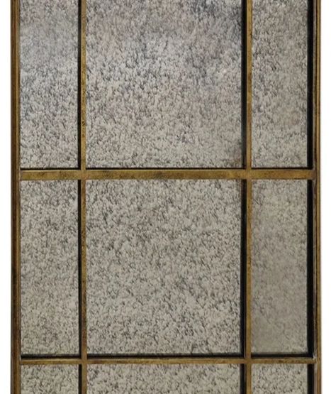 Crestview Collection Barnes 2-Piece Gold Iron Wall Mirror Set-1