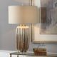 Uttermost® Gistova Ivory/Rust Brown Table Lamp-1