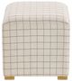 Forty West Posh Brown Check Ottoman-2