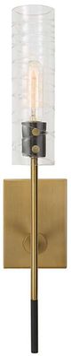 Uttermost® Telesto Black/Brass Sconce-3