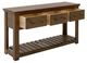 International Furniture Direct Walnut Brown 54" Sofa Table-2