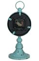 A & B Home Light Blue Clock on Stand-3