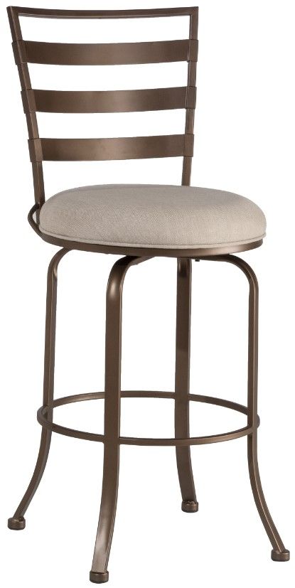 HH2 Home Kaufman Brown Swivel Counter Stool-0