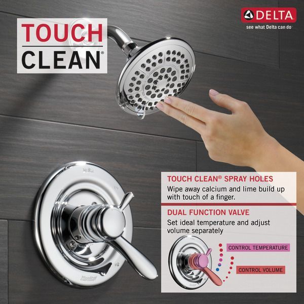Delta Lahara® Monitor® 17 Series Chrome Tub and Shower Trim-1