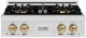 ZLINE DuoPro™ Classic 30" Satin Stainless Steel and Champagne Bronze Accents Gas Rangetop with 4 Burner Cooktop-0