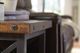 Flexsteel® Carpenter Brown End Table with Black Metal Frame-2