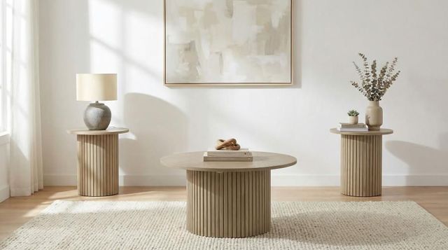 Coaster® Hamlyn 3-Piece Natural Oak Occasional Table Set-1