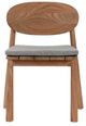 Classic Home Aston Natural Teak Wood Outdoor Dining Chair-1