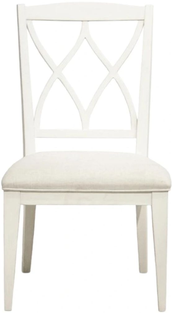 Riverside Furniture Myra Paperwhite Upholstered Dining Side Chair-2