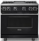 Viking® 7 Series 36" Onyx Pro Style Natural Gas Range with Griddle-0