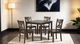 Furniture of America® Dekalb 5-Piece Walnut Dining Set-1