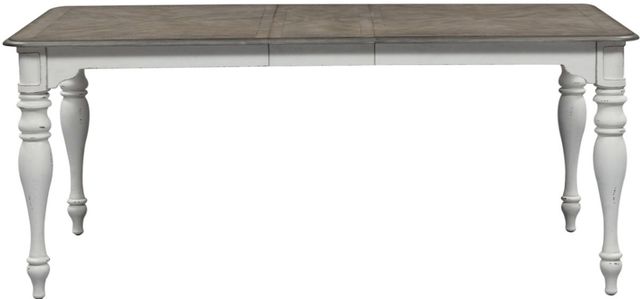 Liberty Furniture Magnolia Manor 5-Piece Antique White/Weathered Bark Rectangular Dining Set-1
