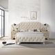 ACME Furniture Ranallo Beige/Natural Queen Wall Panel Bed-4