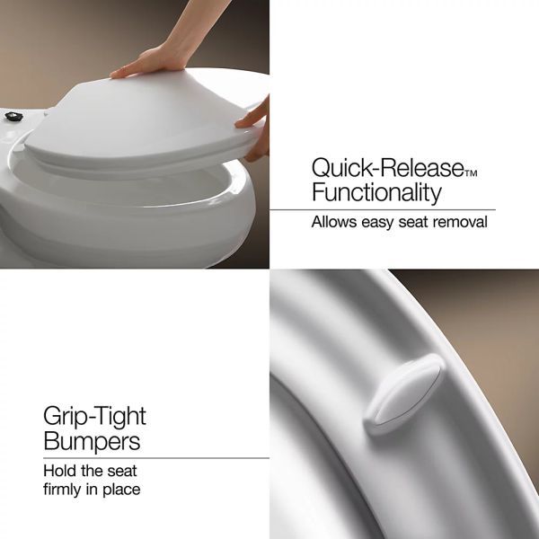 KOHLER® Cymbal® White Readylatch® Quiet-Close™ Round-Front Toilet Seat-4