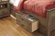 Signature Design by Ashley® Trinell Brown Youth Twin Bookcase Bed with 2 Storage Drawers-1
