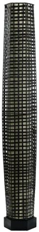 Stylecraft Black Woven Rattan Floor Uplight-0