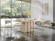 ACME Furniture Inca Travertine Stone Dining Table-5