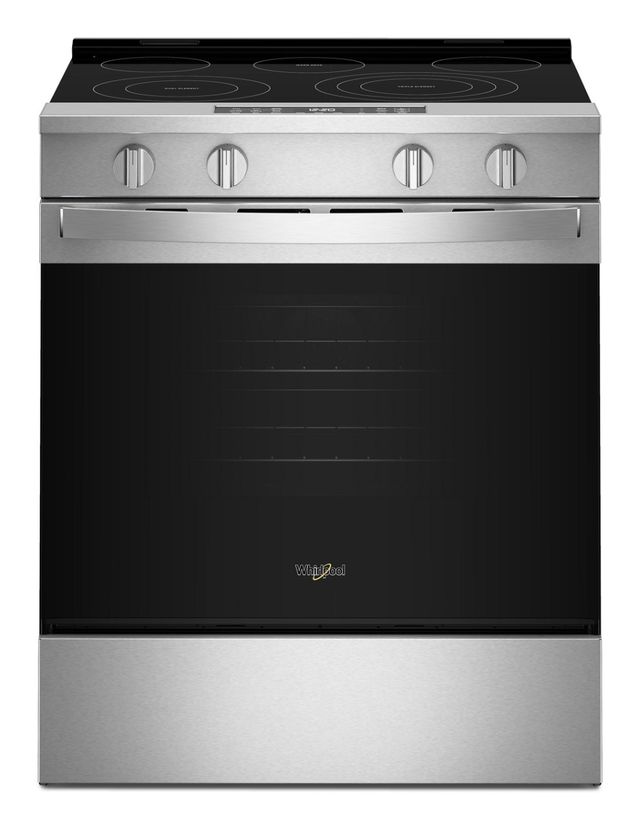 Whirlpool® 30" Fingerprint Resistant Stainless Steel Slide-In Electric Range with  Air Cooking Technology-0