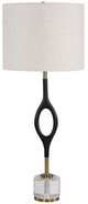 Uttermost® Maryam Antique Brass/Black Buffet Lamp-0