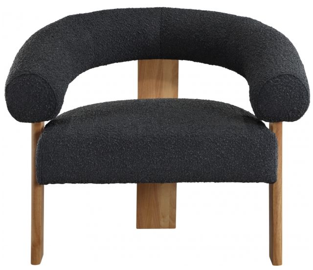 Meridian Furniture Winston Black/Natural Boucle Accent Chair-1