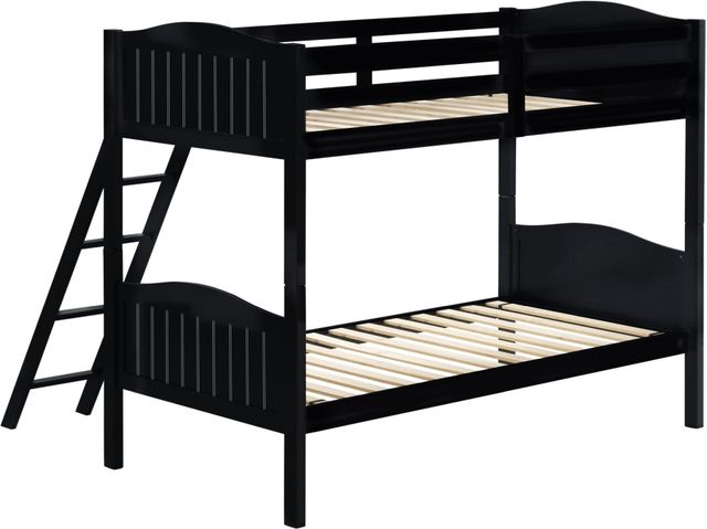 Coaster® Arlo Black Twin/Twin Bunk Bed-1