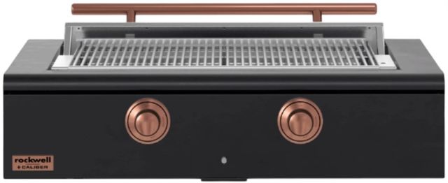 Caliber™ Rockwell Social 2-Burner Matte Black Built-In Natural Gas Grill with Copper Hardware-0
