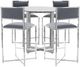 Modus Furniture Amalfi Cobalt X-Base Counter Stool with Chrome Base-4