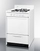 Summit® 24" White Freestanding Gas Range-2