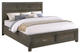 Winners Only® Harper Gray Queen Storage Bed-1