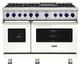 Viking® 7 Series 48'' Pure White Sealed Burner Pro Style Dual Fuel Range-0