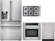 Thor Kitchen® 4 Piece Stainless Steel Gas Kitchen Package-0
