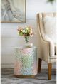 A & B Home Multi-Colored Cylinder Stool-4