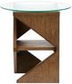Magnussen Home® Vector Russet Brown Round Accent Table-2
