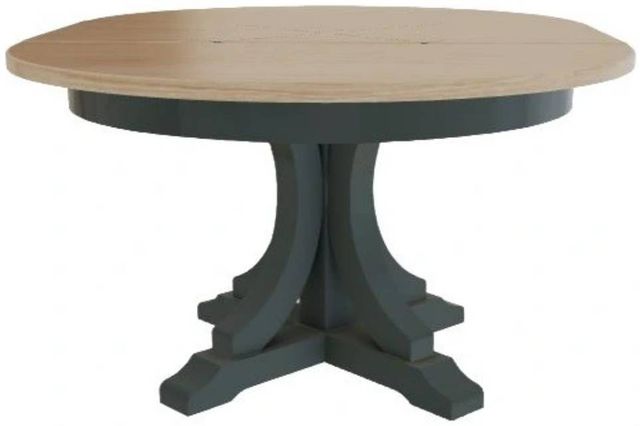 Mavin Customizable 42" x 42" Round Extendable Dining Table with 18" Leaf-2