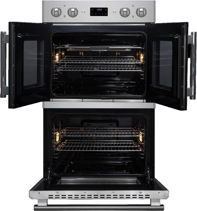 FORNO® Asti Alta Qualitia 30" Stainless Steel Double Electric Wall Oven-1