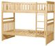 Mazin Furniture Bartly Natural Twin/Twin Youth Bunk Bed-1
