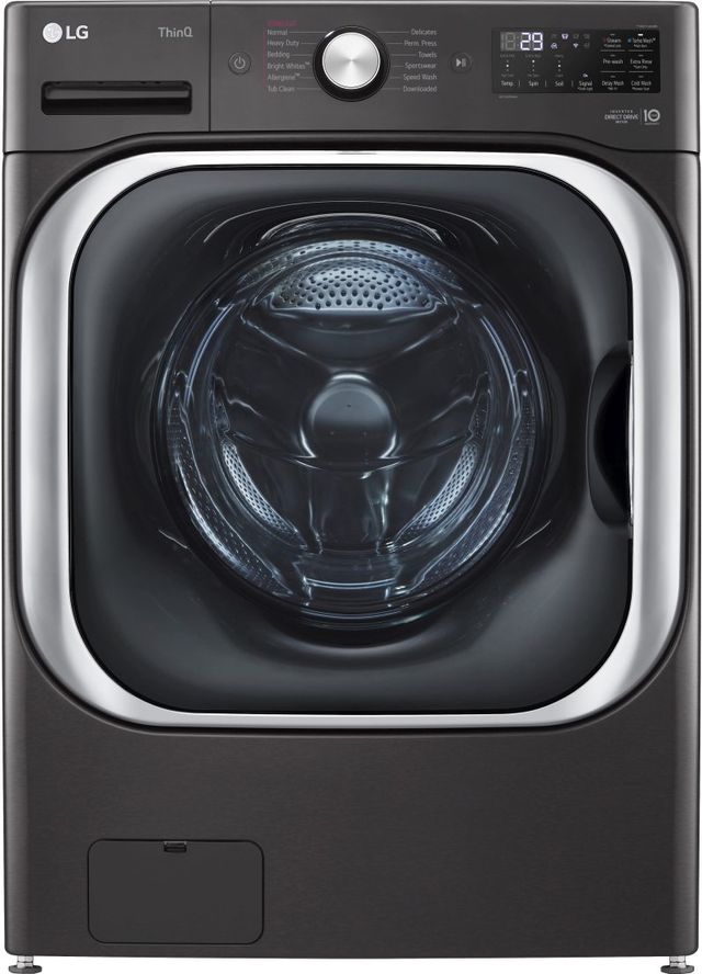 LG 5.2 Cu. Ft. Black Steel Front Load Washer-0