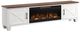 Legends Home Real Cozy Liberty Bourbon/Jasmine White 95" Fireplace Console-0