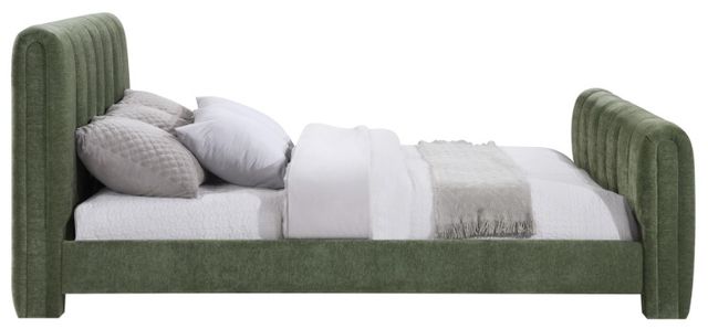 Meridian Furniture Camila Green Queen Upholstered Panel Bed-2