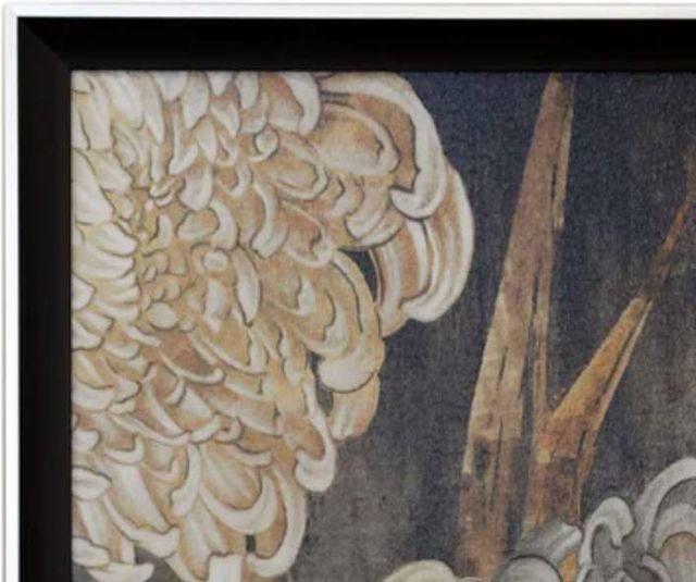 Stylecraft Golden Grace II Black/Orange/White Wall Art -1