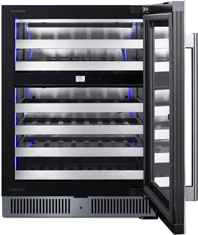Summit® 24" Stainless Steel Built-In Wine Cooler-2