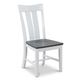 John Thomas Furniture® Cosmopolitan Ava Heather Gray/White Dining Side Chair-0