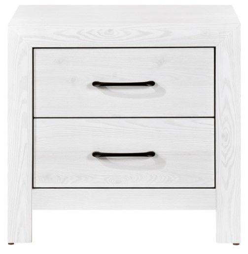 Mazin Furniture Corbin White Nightstand-1