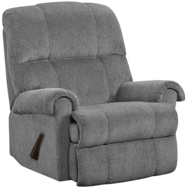 American Wholesale Furniture Kennedy Gray Rocker Manual Recliner-0