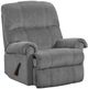 American Wholesale Furniture Kennedy Gray Rocker Manual Recliner-0